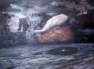 "Bird", unknown artist, currently in the Fine Art Collection at the University of Exeter.